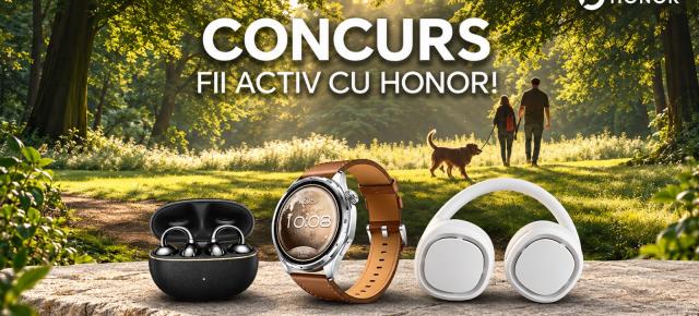 HONOR pune două Watch 6 la bătaie în campania „Fii activ”; concursul ține până pe 30 septembrie