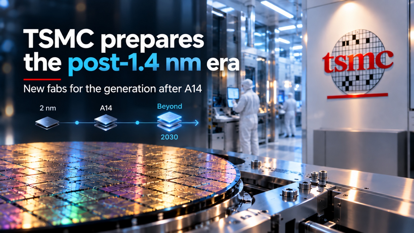 TSMC pregătește deja era de după 1,4 nm: primele fabrici sunt planificate pentru 2030