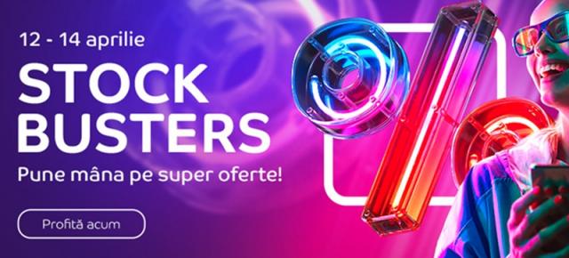 Stock Busters a început la eMAG și vine cu super oferte până pe 14 aprilie; Laptop cu ecran 90Hz și 1 TB SSD, Galaxy A52s cu discount atractiv