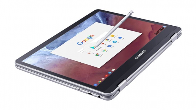 <b>CES 2017: Samsung lansează Chromebook-urile Plus și Pro; modele cu balama rotativă la 360 grade și stylus</b>Iată că târgul de tehnologie CES 2017 din Las Vegas ne aduce și noi dispozitive Chromebook din partea celor de la Samsung, companie ce anunță modelele Plus și Pro. Ambele oferă o balama rotativă la 360 grade și după cum era de așteptat, dotările nu sunt 