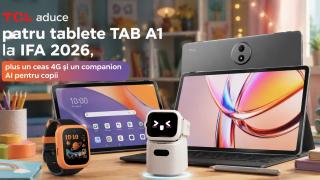 TCL aduce patru tablete TAB A1 la IFA 2026, plus un ceas 4G și un companion AI pentru copii