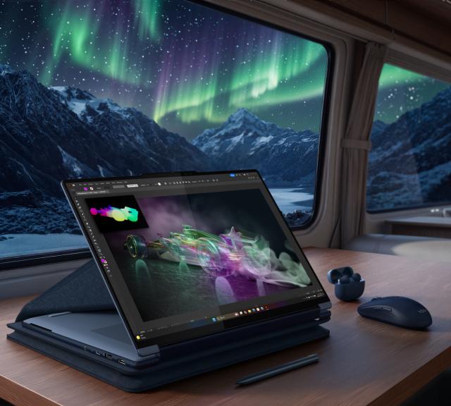 Lenovo Yoga 9n 2-in-1 (16”) cu RTX Spark, laptop convertibil pentru creatori