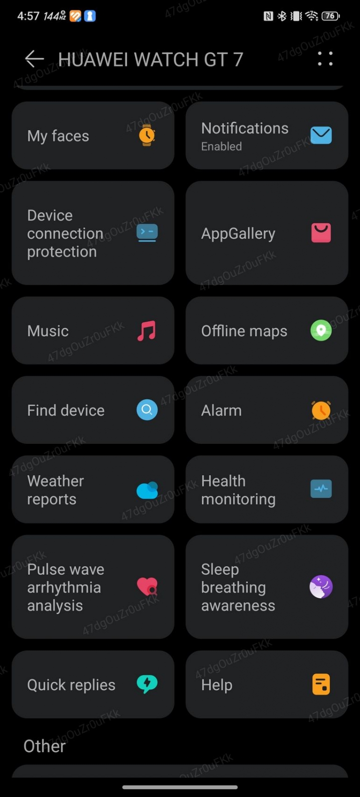 HUAWEI Watch GT 7 Pro - Screenshots (galerie)