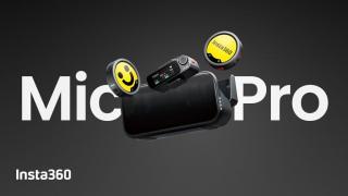 Insta360 pune un ecran E Ink pe noul sistem de microfoane wireless Mic Pro, gata cu logo-urile de pe lavaliere în clipuri