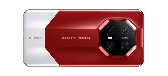 Huawei Mate 90 RS Ultimate apare în randări cu design dual-tone, roșu-alb, pentru dinamoviști