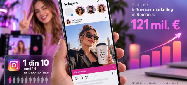 Scroll, reclamă, scroll, reclamă: una din zece postări Instagram este sponsorizată; 121 de milioane de euro mai târziu, influencerii intră și în radarul CNA