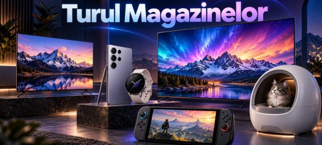 Turul Magazinelor #1644: TV 4K QLED sub 1100 lei, preț bun la S26 Ultra, litieră smart de top