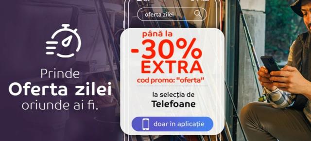 Telefoanele primesc până la 30% extra discount azi în aplicația mobilă eMAG! Care sunt cele mai atractive modele?
