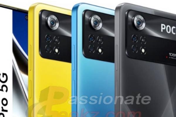 POCO X4 Pro 5G își face apariția în randări oficiale înainte de debut; Telefonul vine pe galben, negru și albastru