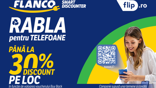 <b>Flanco și Flip extind programul Rabla și la laptopuri și ceasuri; buyback-ul de telefoane s-a triplat în 2025</b>Flanco și Flip sunt împreună din 2022, iar în 2025 programul lor de buyback a crescut considerabil. Numărul de dispozitive colectate anul ăsta e de trei ori mai mare decât anul trecut. Și nu e doar o cifră de pus pe un slide - în spatele ei sunt telefoane