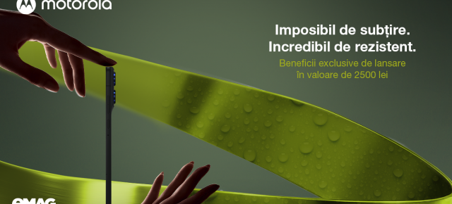 eMAG are exclusivitate pentru noul Motorola de 5,99 mm; beneficii în valoare de 2500 lei pentru cei înscriși