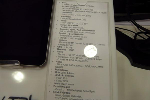 Preview Samsung Galaxy Tab 10.1v Într-o experiență hands-on