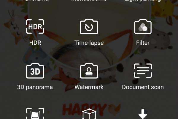 Interfață grafică cameră Huawei Honor 10 (capturi de ecran)