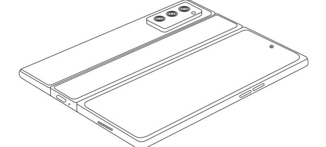 OPPO brevetează un pliabil similar lui Find N, dar care se pliază în două puncte pentru a renunța la camera selfie interioară; Iată schițe