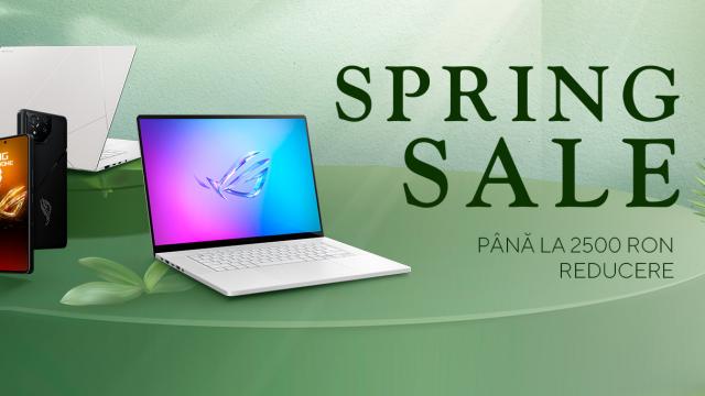 <b>Profită acum de campania ASUS Spring Sale care îți aduce reduceri de până la 2500 de lei pentru laptop-urile selecționate! Tu ce model alegi?</b>Primăvara vine cu oferte speciale în eshop-ul oficial ASUS, iar dacă plănuiai de ceva timp un upgrade acum este momentul oportun să faci asta. Avem multe laptop-uri incluse în campania celebrului producător, mai precis în Spring Sale