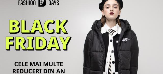 Fashion Days dă startul reducerilor de Black Friday luni, pe 6 noiembrie; Ce oferte speciale s-au pregătit?