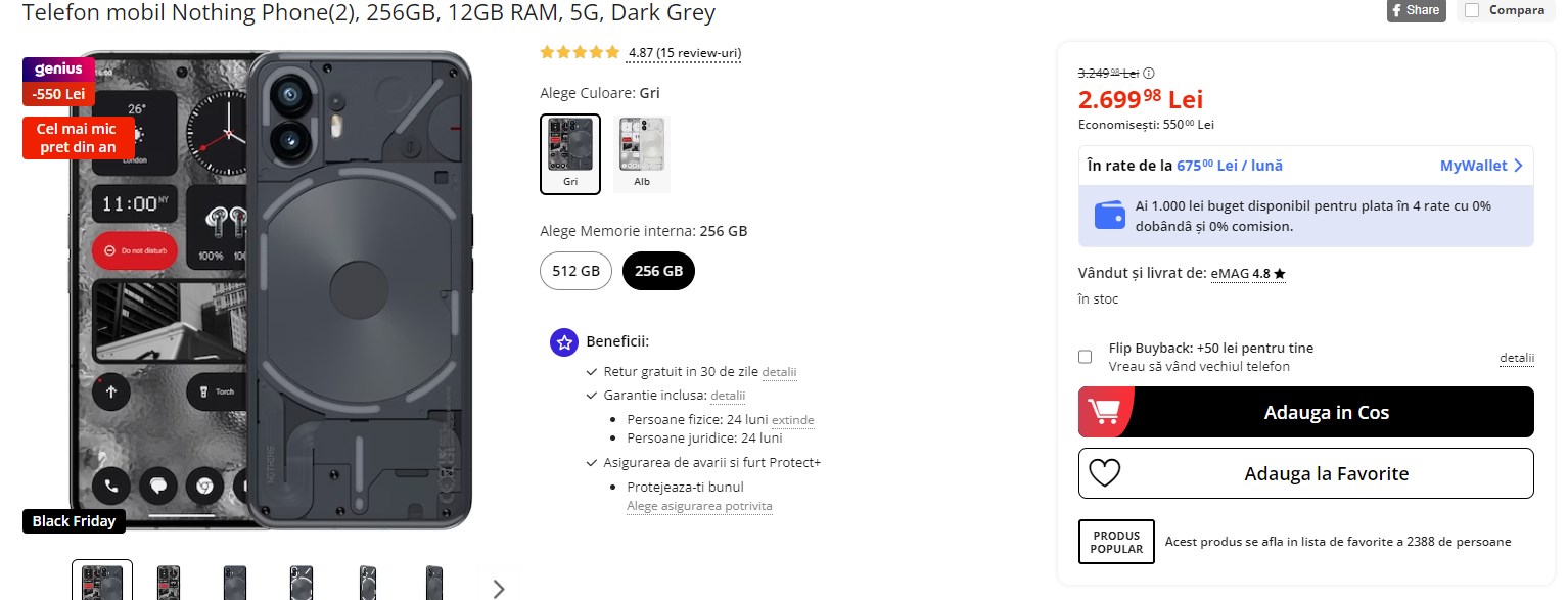 Black Friday 2023, Live Blogging Mobilissimo; Reduceri și cataloage eMAG, PC Garage, Fashion Days, Cel, Flanco... - imaginea 339