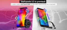 Cumpără un LG Q7 sau LG V40 de la Orange până pe 4 aprilie și poți primi o pereche de căști sau un smartwatch cadou!