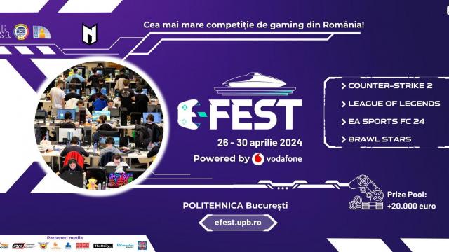 <b>Gaming-ul vine la Politehnica cu premii de 22.000 euro: a început Poli E-FEST, cu Vodafone asigurând cele mai rapide conexiuni</b>E sezonul evenimentelor de gaming sau conexe şi după Comic Con-ul de la Romexpo ne mutăm într-o zonă dragă mie, la Politehnica. Acolo am făcut 3 ani de facultate, în clădirea de la Leu, iar recent am aflat că are loc la Politehnica evenimentul Poli E-FEST