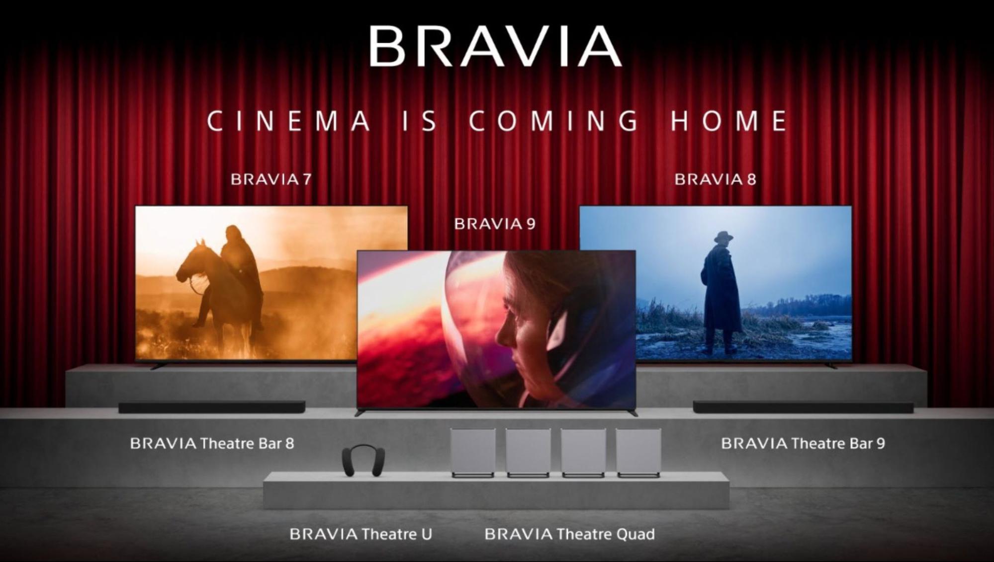 Sony prezintă colecția de televizoare BRAVIA pentru anul 2024: BRAVIA 7, 8 și 9 aduc cinematograful la tine acasă