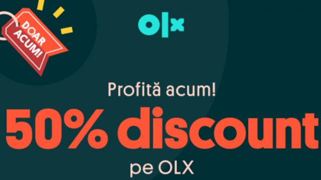 <b>Şi OLX are reduceri: 50% discount pentru promovarea de anunţuri pentru electronice şi electrocasnice</b>Sunt reduceri mari peste tot în aceste zile şi mă refer la magazinele consacrate de electronice, dar aparent şi pe... OLX. Cei de la OLX vin cu o ofertă specială pentru utilizatorii fideli: discount de 50% pentru toate serviciile