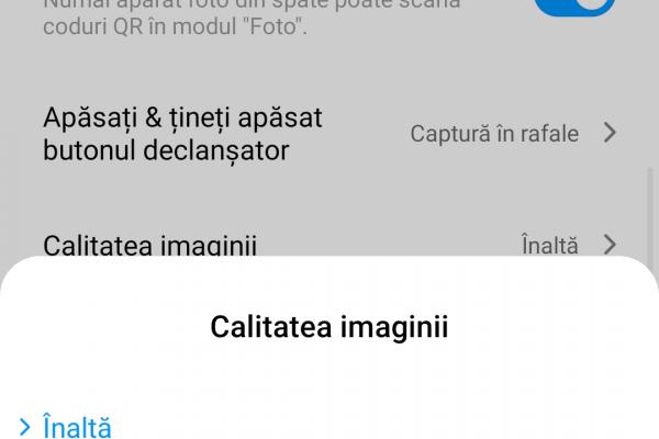 Interfață grafică cameră Xiaomi Mi Note 10 (screenshots)