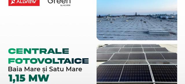 Allview Solar Energy anunță implementarea a două instalații fotovoltaice de 1.15 MWp pe clădirile unui renumit hypermarket din România