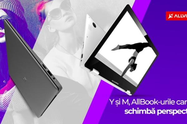 Allview AllBook M şi AllBook Y, noi laptopuri cu format convertibil, stocare SSD, Windows 10; Iată preţurile