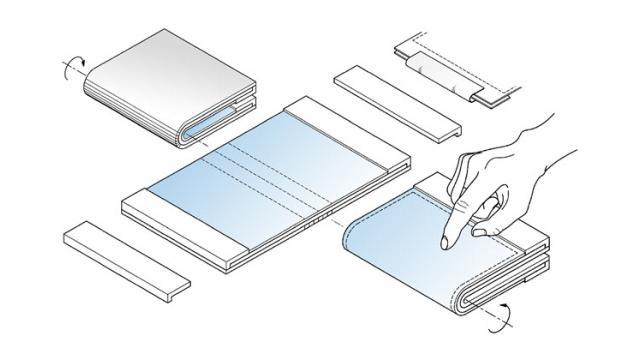 <b>Un nou brevet Samsung prezintă o tabletă pliabilă, cu potenţial de a deveni telefon sau chiar laptop</b>În așteptarea evenimentului Samsung de pe 6 noiembrie atunci când are loc conferința dezvoltatorilor, iată că pe web apare un nou brevet interesant, unul ce se referă la o tabletă pliabilă care are caracteristica de a se transforma