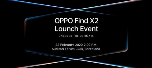 Oppo Find X2 are debutul programat pe data de 22 februarie, în cadrul MWC 2020