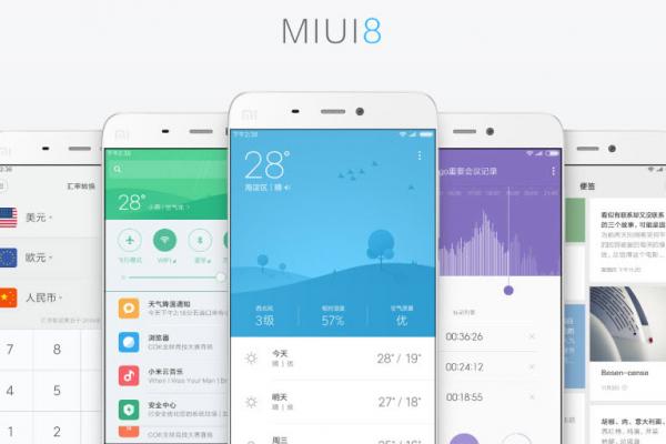 Xiaomi oferă o actualizare la MIUI 8, în varianta 6.12.8, sub formă de Global Beta; Software bazat pe Android Nougat