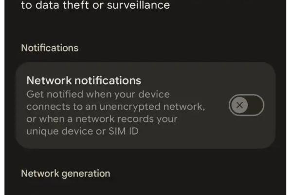 Android 16 - Mobile Network Security