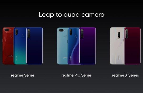 Oppo detaliază primele sale telefoane cu camera de 64 MP şi setup quad camera: Realme 5, Realme 5 Pro şi Realme X2
