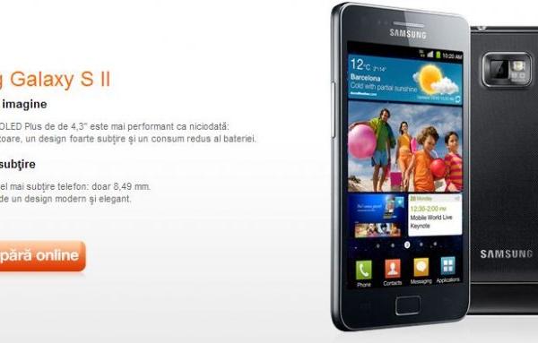 Samsung Galaxy S II ia cu asalt România prin evoMag.ro și Orange... Vodafone În standby