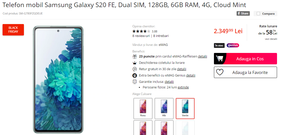 Black Friday 2020, Live Blogging Mobilissimo.ro; Reduceri și oferte eMAG, PC Garage, evoMAG, Cel.ro, Altex și alții.. - imaginea 502