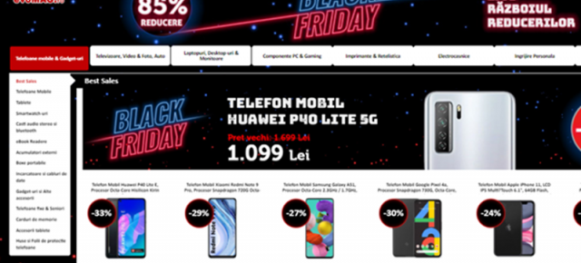 Noi cifre de Black Friday 2020 de la evoMAG: 65% dintre comenzi sunt plătite cu cardul, 68% dintre comenzi sunt făcute de bărbaţi