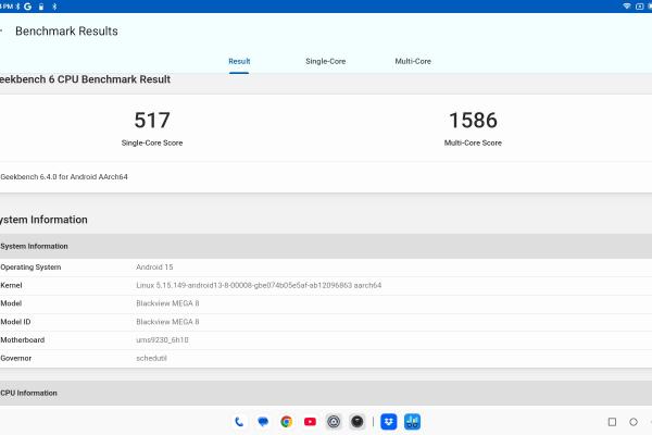 Blackview Mega 8 - Benchmarks