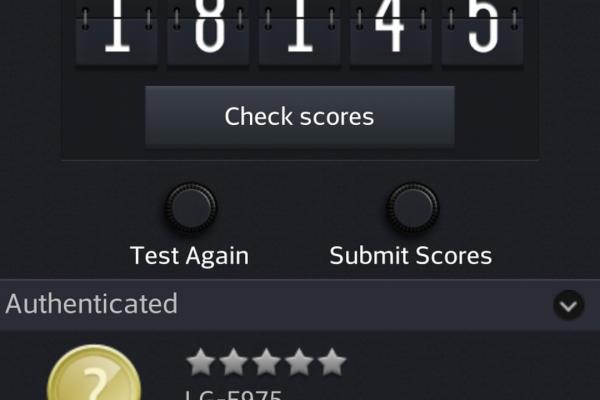 LG Optimus G E970 - Benchmark-uri