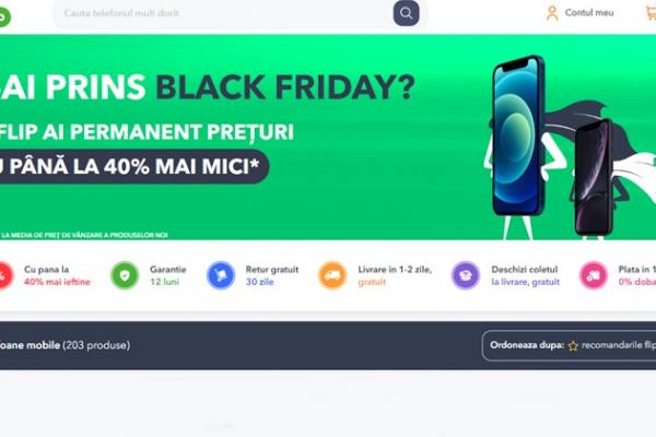 N-ai prins BLACK FRIDAY pe Flip.ro? Ofertele continuă, cu reduceri de până la 40% și 50 lei extra reducere folosind codul MBL50
