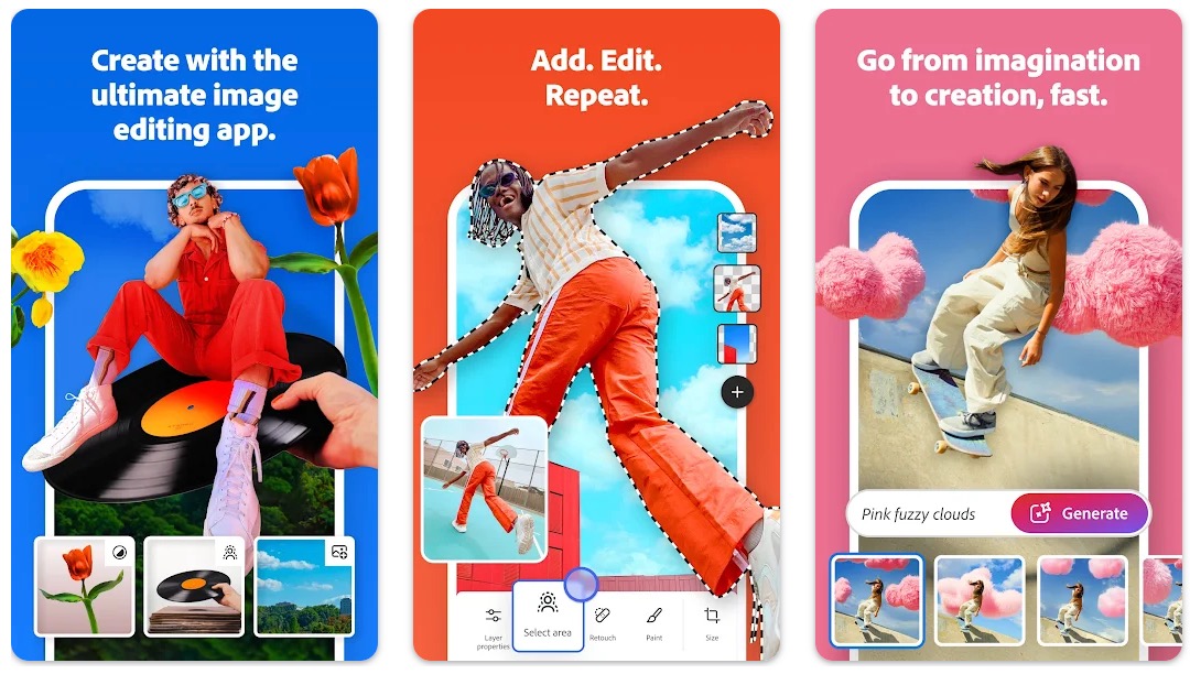 Adobe Photoshop ajunge gratuit pe Android, în versiune beta; Integrare Firefly și suport PSD direct pe telefon