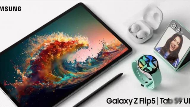 <b>Evenimentul Unpacked fără secrete! Toate noutățile Samsung prezentate în imagini oficiale (Galaxy Z Fold5, Z Flip5, Watch6, Tab S9)</b>Ultimele zile ne-au adus rând pe rând imagini oficiale pentru noile produse Samsung așteptate să debuteze pe final de lună iulie în cadrul unui eveniment marca Unpacked. Am văzut pliabilele Galaxy Z Flip5 și Galaxy Z Fold5, iar de curând 
