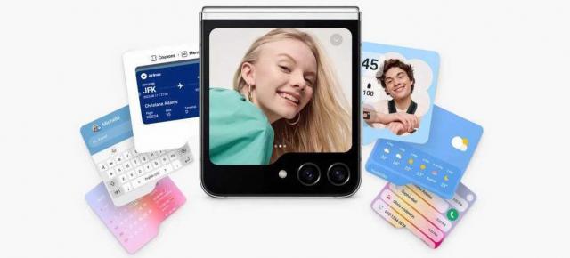 Samsung Galaxy Z Flip5 va avea și widget-uri pe ecranul extern, ba chiar și tastatură, dar nu va rula aplicații full