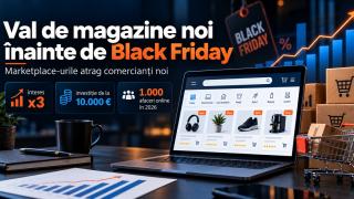 Nu doar cumpărătorii așteaptă Black Friday pe 6 noiembrie! Interesul pentru magazine online s-a triplat, iar eMAG și Trendyol atrag noi comercianți