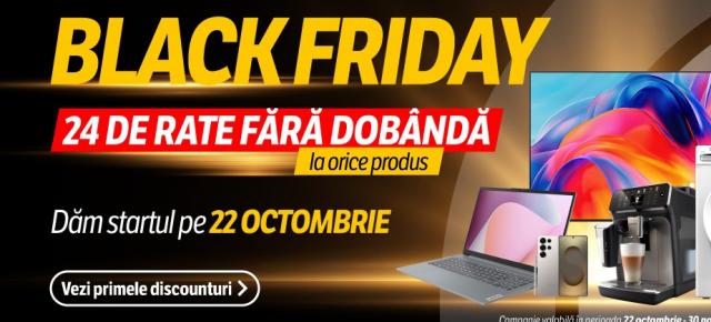 Flanco începe a 16-a ediție de Black Friday: Reduceri de până la 54% și 24 de rate fără dobândă la orice produs