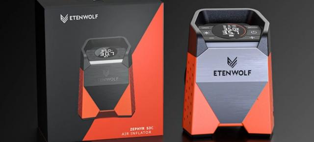 E LUNI e AMAZON: ETENWOLF S3 te scapă de drumul la benzinărie; Umflă rapid roțile, are baterie de 7.800 mAh, power bank și lanternă