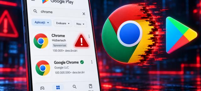 Un Chrome fals a ajuns în Google Play și a fost promovat deasupra browserului original
