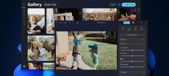 Aplicația Photos din Windows 11 se schimbă radical: integrare OneDrive și iCloud, eliminarea obiectelor cu AI și un editor mai rapid