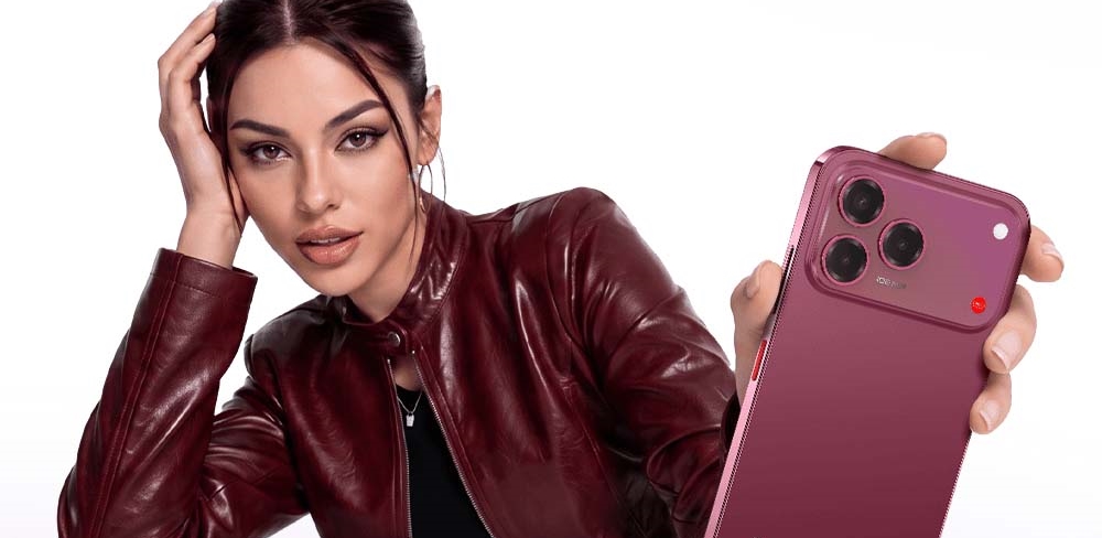 Nubia V90 Pro adoptă un look de iPhone 18 Pro Max "fără limite", pe nuanțe de albastru și burgundy