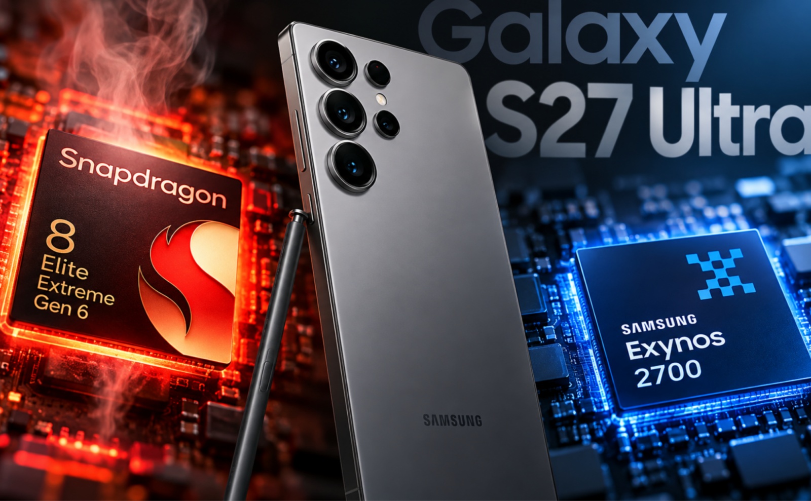 Adio Snapdragon pe Galaxy S27 Ultra? Exynos revine în discuție, Qualcomm respinge raportul