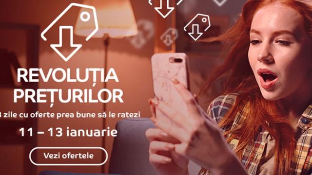 <b>Revoluția Prețurilor a început pe eMAG și avem Galaxy A52s din nou la prețul hit de Black Friday, ultrabook cu ecran 90Hz</b>Așa cum v-am informat și noi ieri seară, eMAG organizează în perioada 11-13 ianuarie 2022 campania promoțională Revoluția Prețurilor. De această dată retailerul vine cu promisiunea unor oferte prea bune, fără a da un procentaj anume pentru maximul
